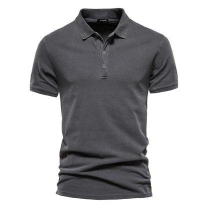 Effortless Flowy Polo Shirt for Men