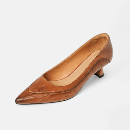 Comfortable Heels for Women with Kitten Heel Cushioned Breathable Style