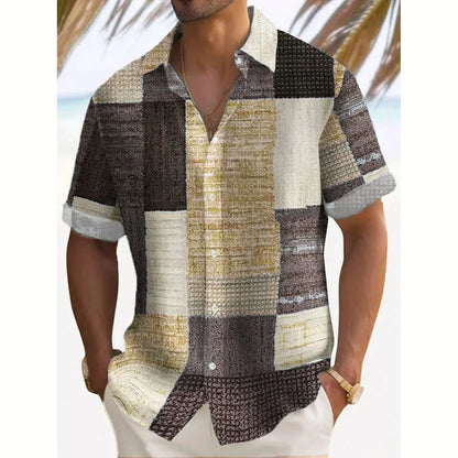 Stylish Button Down Shirt for Men with Retro Casual Style