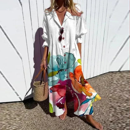 Stylish Mini Dress for Women with V Neck