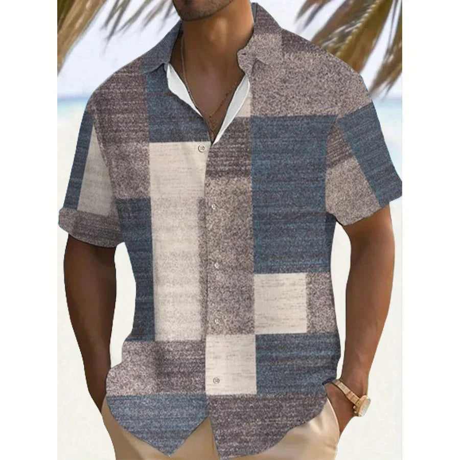 Stylish Button Down Shirt for Men with Retro Casual Style
