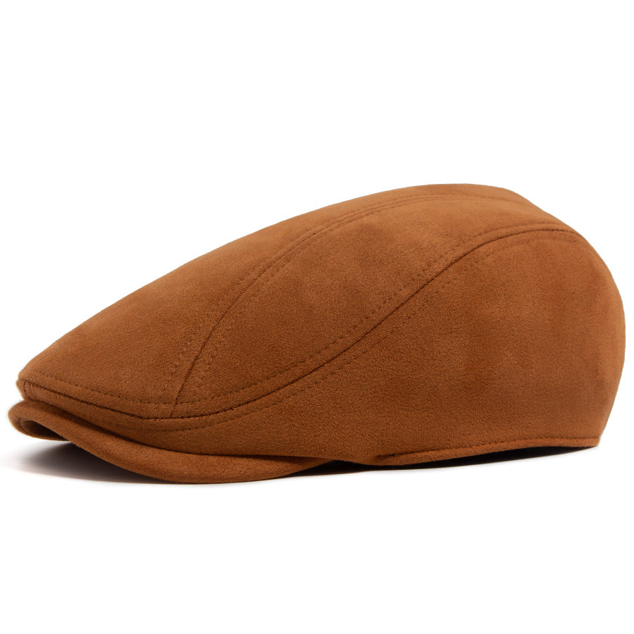 Classic Suede Cap for Men with Vintage Design