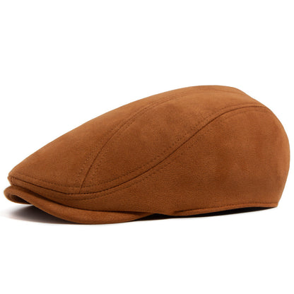 Classic Suede Cap for Men with Vintage Design