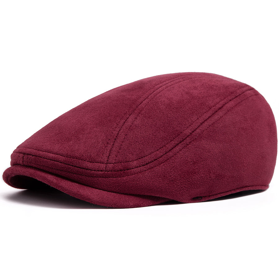Classic Suede Cap for Men with Vintage Design