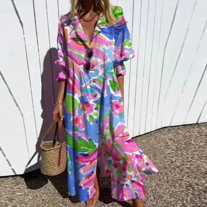 Stylish Mini Dress for Women with V Neck