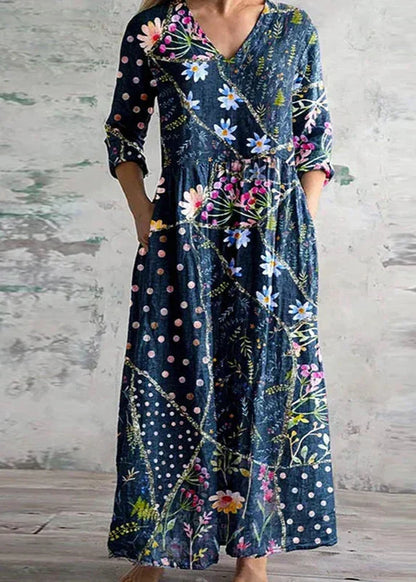 Stylish Breezy Floral Midi Dress for Women