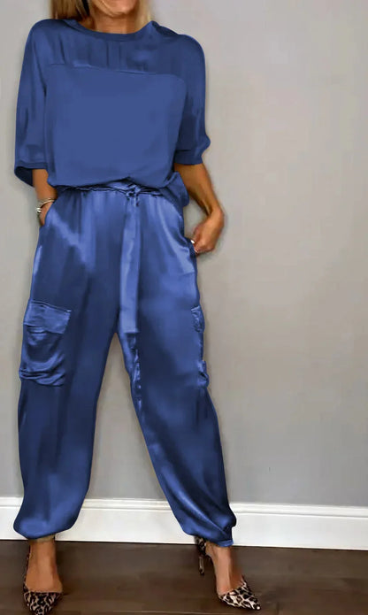 Effortless Two Piece Set for Women with Vintage