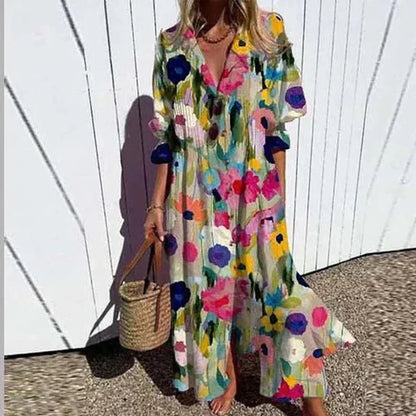 Stylish Mini Dress for Women with V Neck