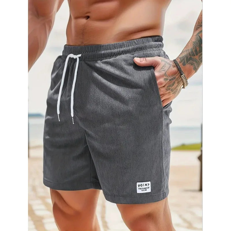 Effortless Shorts for Men with Drawstring Pockets