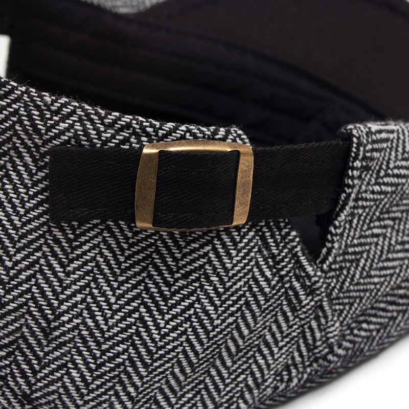 Stylish Cap for Men with Vintage Herringbone Design