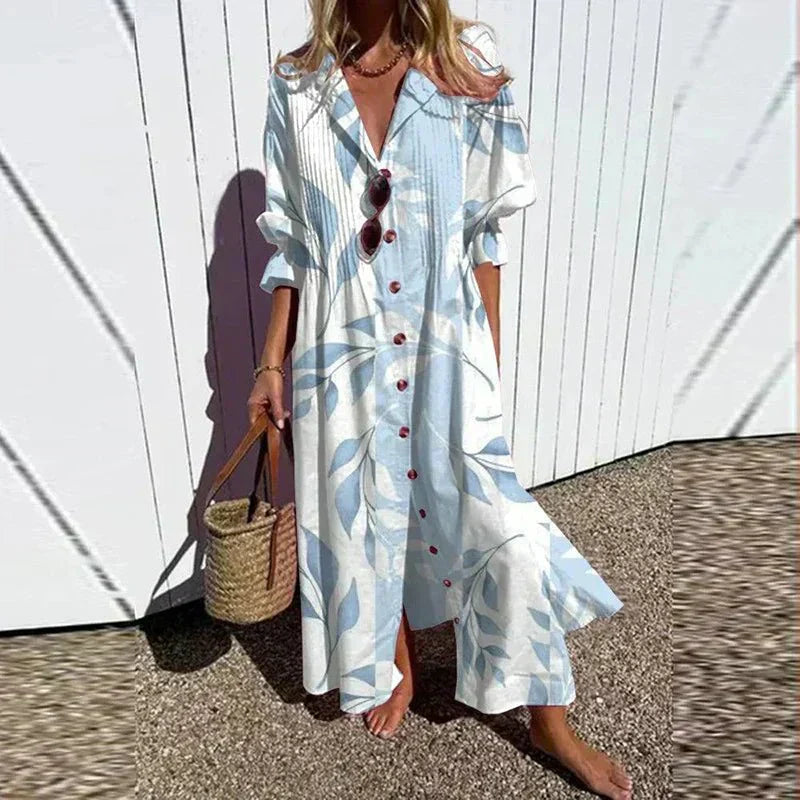 Stylish Mini Dress for Women with V Neck