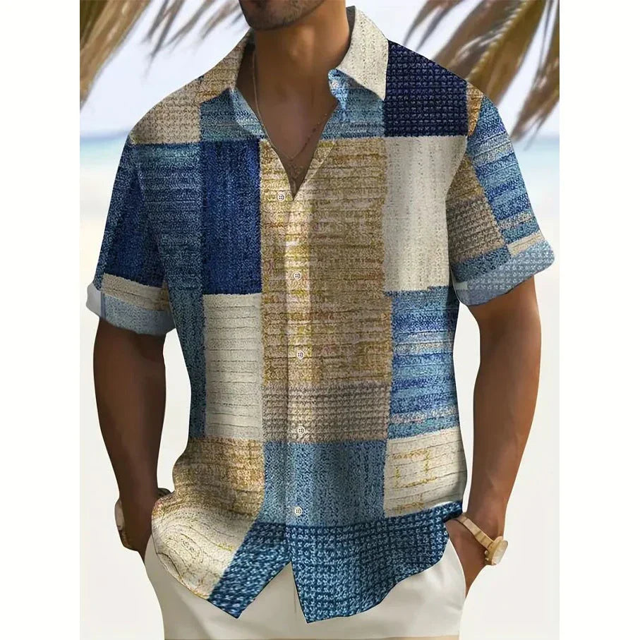 Stylish Button Down Shirt for Men with Retro Casual Style
