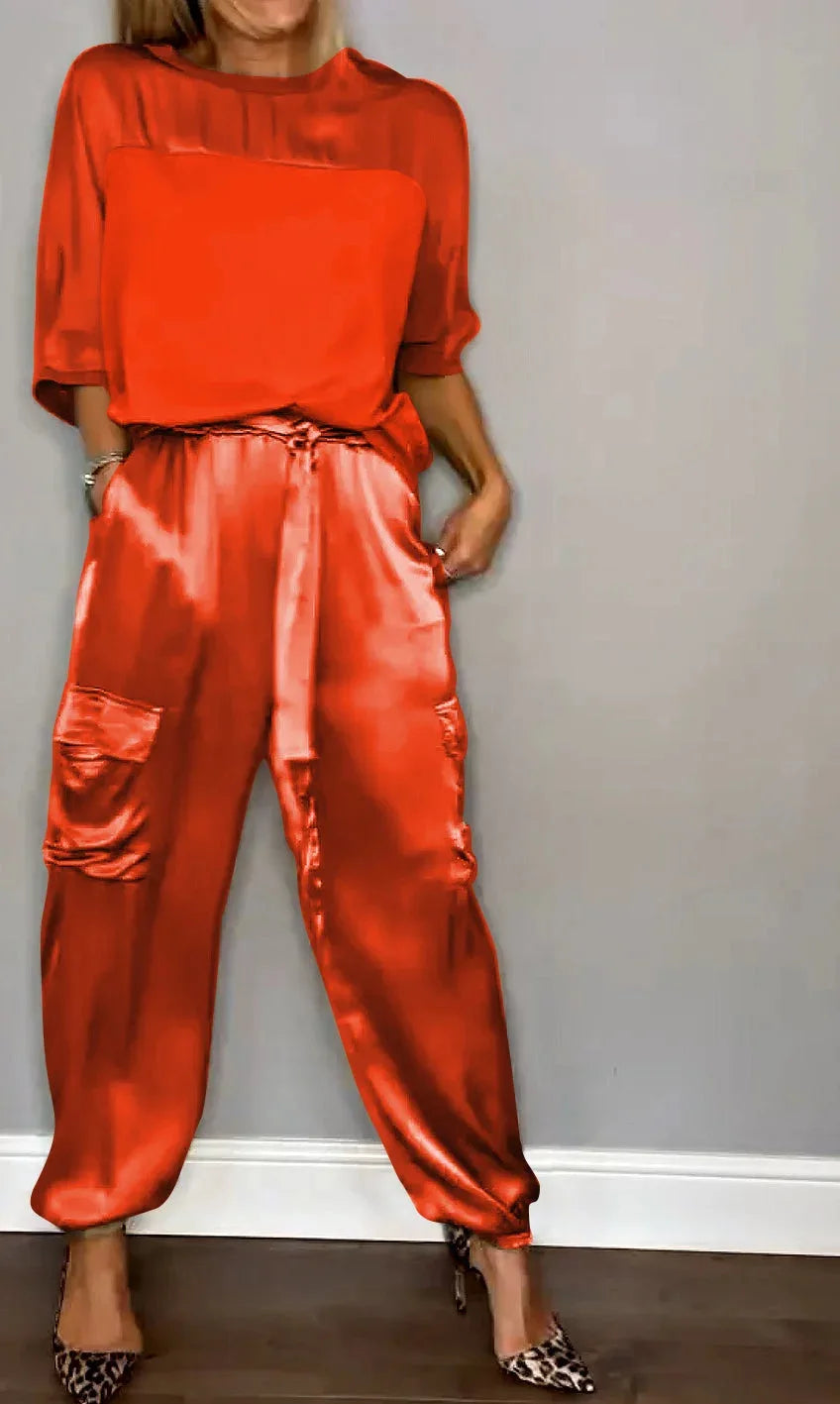 Effortless Two Piece Set for Women with Vintage
