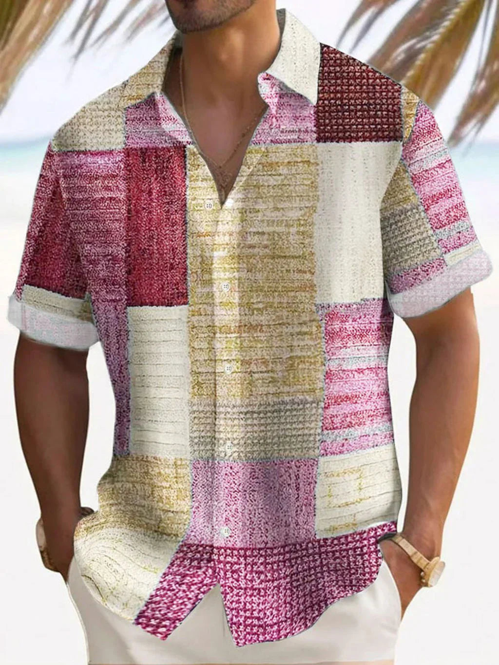 Stylish Button Down Shirt for Men with Retro Casual Style