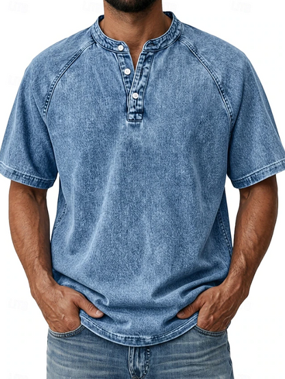 Comfortable Button Down Shirt for Men with Vintage Casual Style
