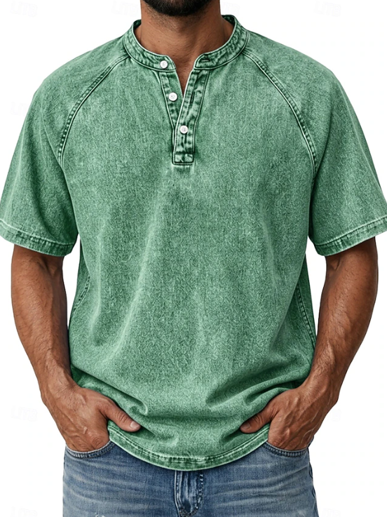 Comfortable Button Down Shirt for Men with Vintage Casual Style