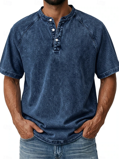 Comfortable Button Down Shirt for Men with Vintage Casual Style