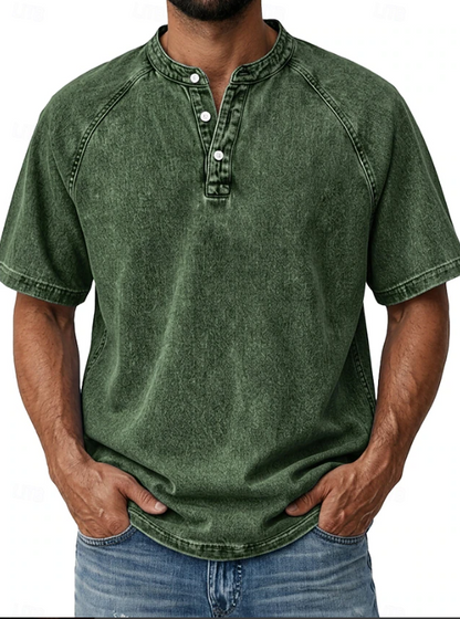 Comfortable Button Down Shirt for Men with Vintage Casual Style