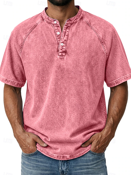 Comfortable Button Down Shirt for Men with Vintage Casual Style