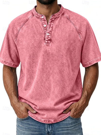 Comfortable Button Down Shirt for Men with Vintage Casual Style