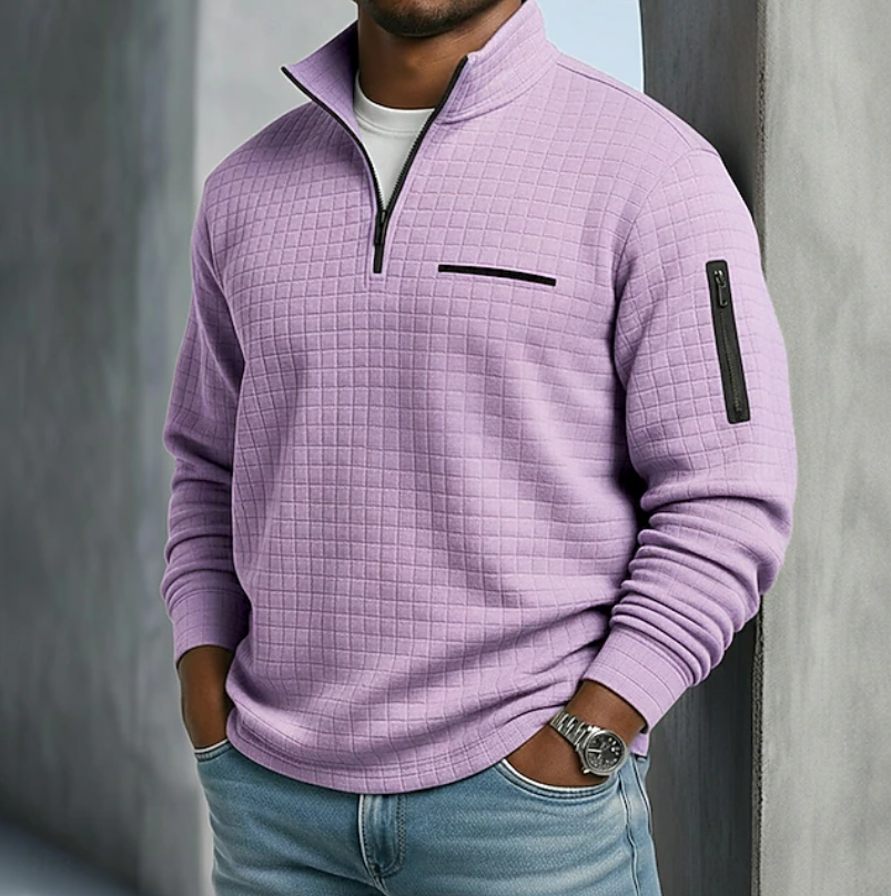 Comfortable Waffle Shirt for Men with Long Sleeve