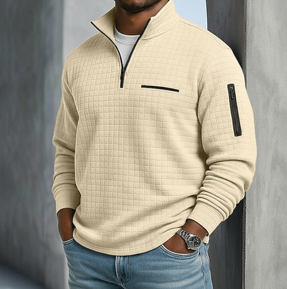 Comfortable Waffle Shirt for Men with Long Sleeve
