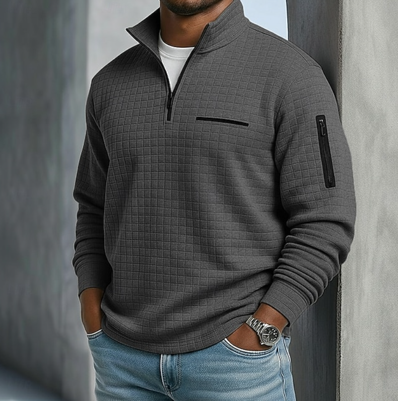 Comfortable Waffle Shirt for Men with Long Sleeve