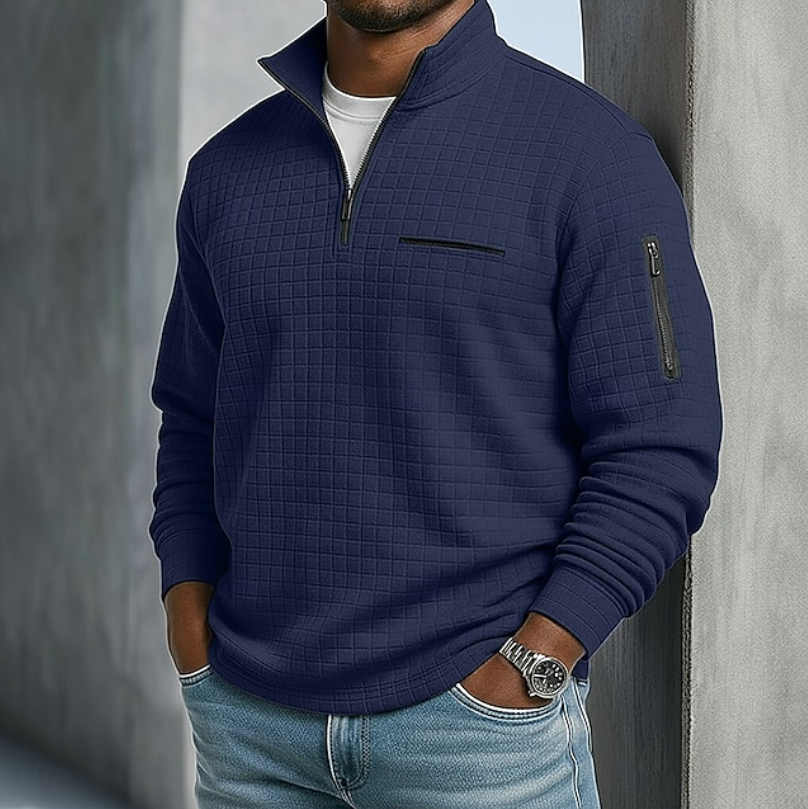 Comfortable Waffle Shirt for Men with Long Sleeve