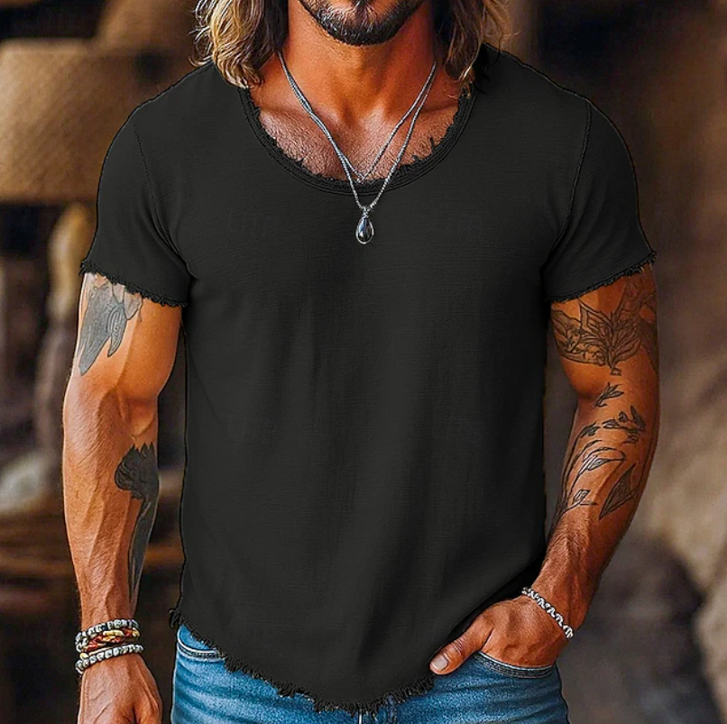 Stylish T Shirt for Men with Crew Neck