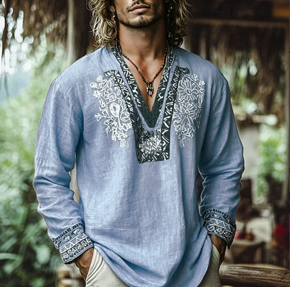 Effortless Embroidered Shirt for Men