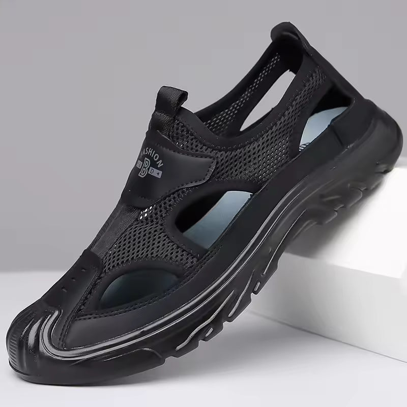 Comfortable Sandals for Men with Closed Toe Slip On Breathable Style