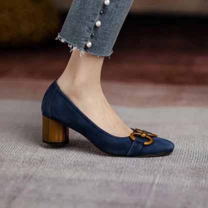 Stylish Heels for Women with Buckle Orthopedic Cushioned Style