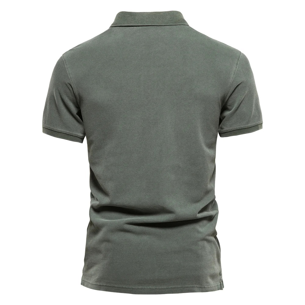 Effortless Flowy Polo Shirt for Men
