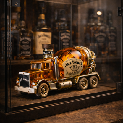 Stylish Whisky Decanter Bottle Gift Set with Truck Design