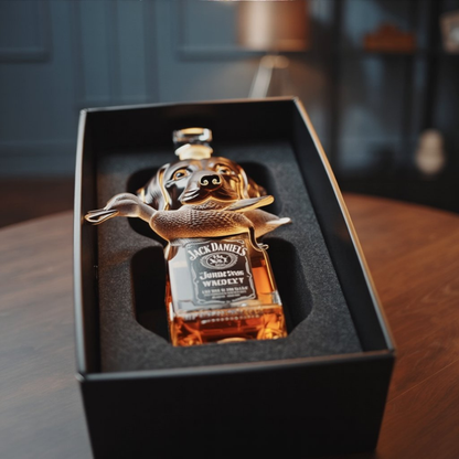 Stylish Whisky Decanter Bottle Gift Set with Villand Design
