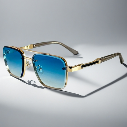 Classic Sunglasses for Men with Squared Frame Design