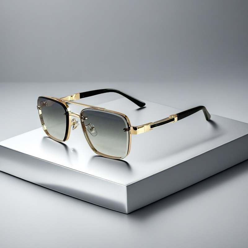 Classic Sunglasses for Men with Squared Frame Design
