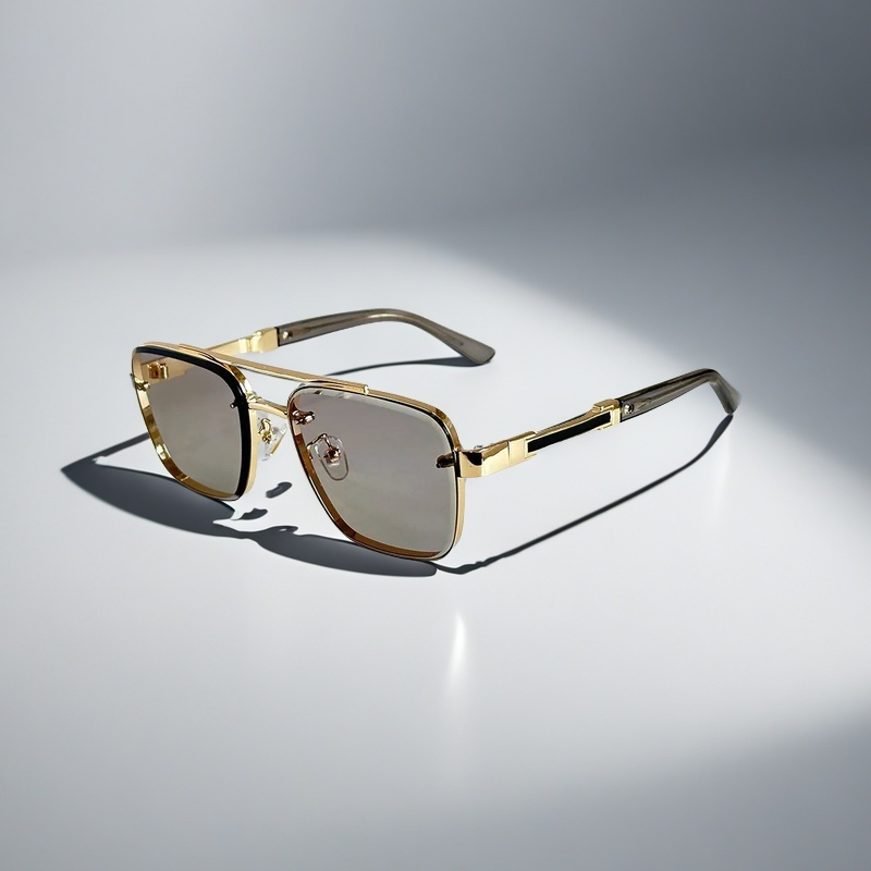Classic Sunglasses for Men with Squared Frame Design