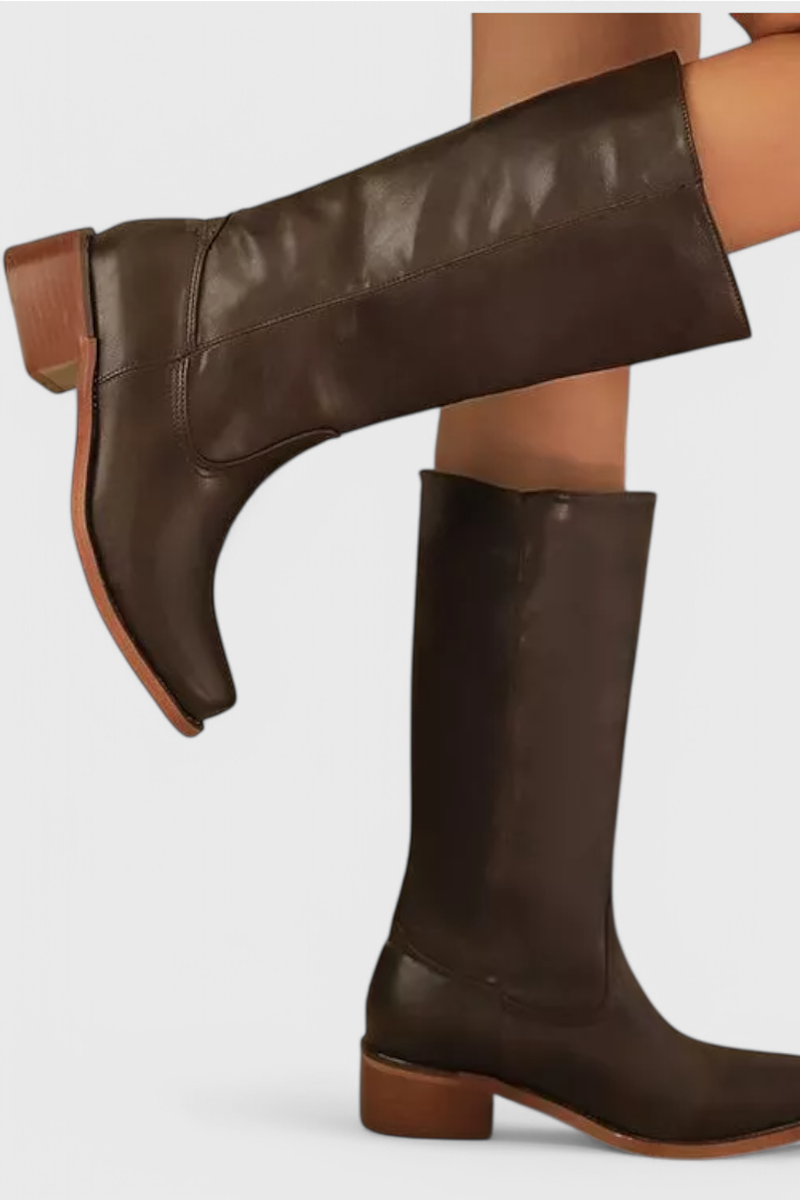 Comfortable Boots for Women with Knee High Slip On Style