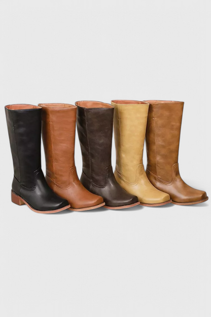 Comfortable Boots for Women with Knee High Slip On Style