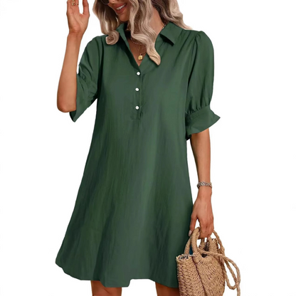 Stylish Shirt Dress for Women with Button Down