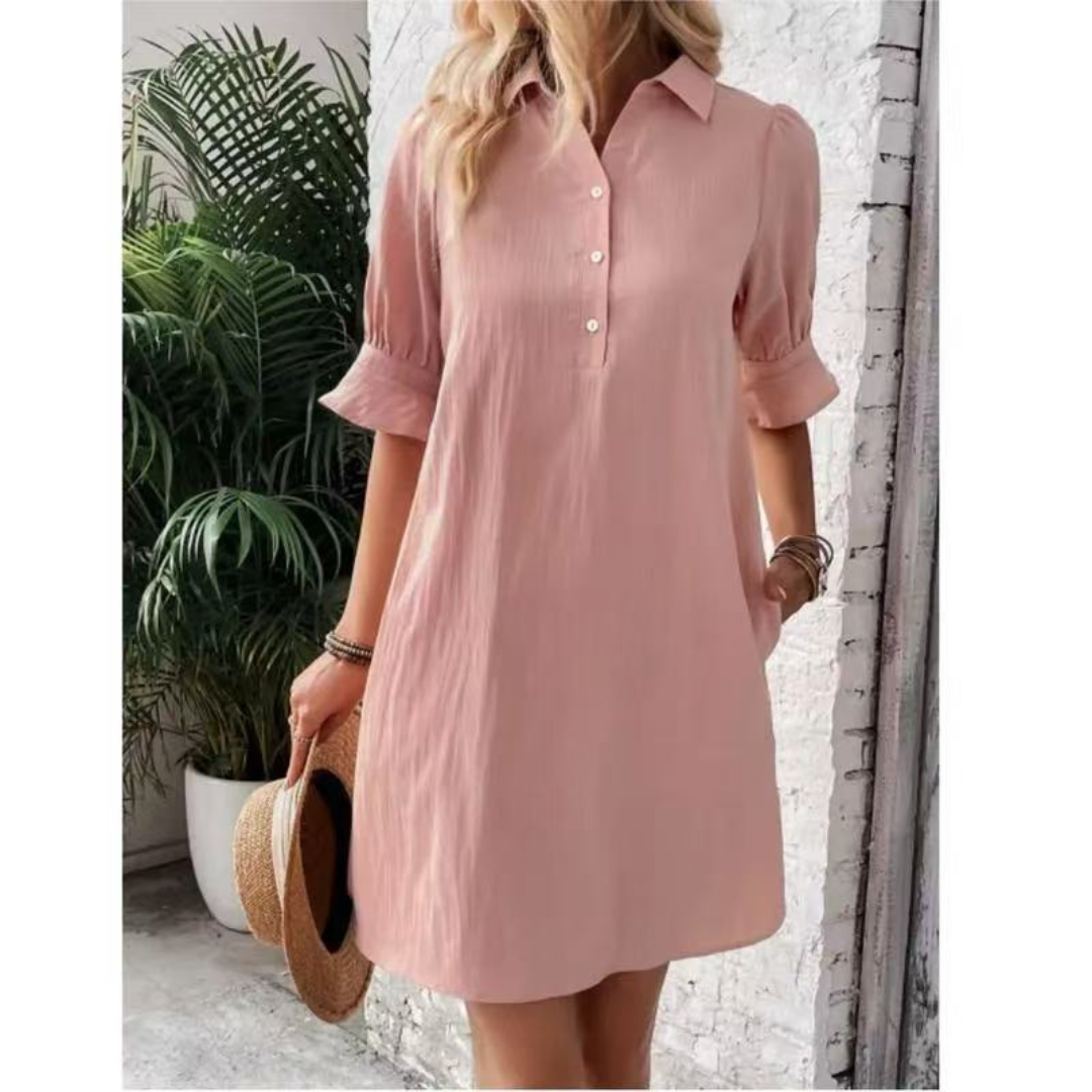 Stylish Shirt Dress for Women with Button Down