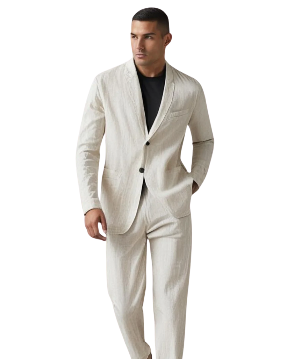 Effortless Cardigan and Trouser Set for Men