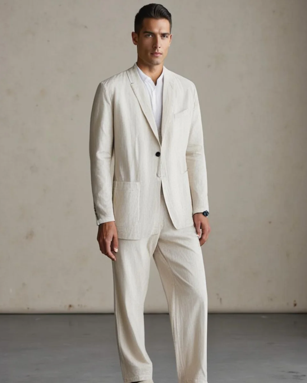 Effortless Cardigan and Trouser Set for Men