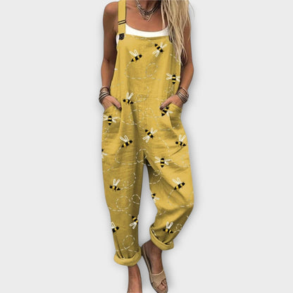 Stylish Floral Jumpsuit for Women with Retro Casual Style