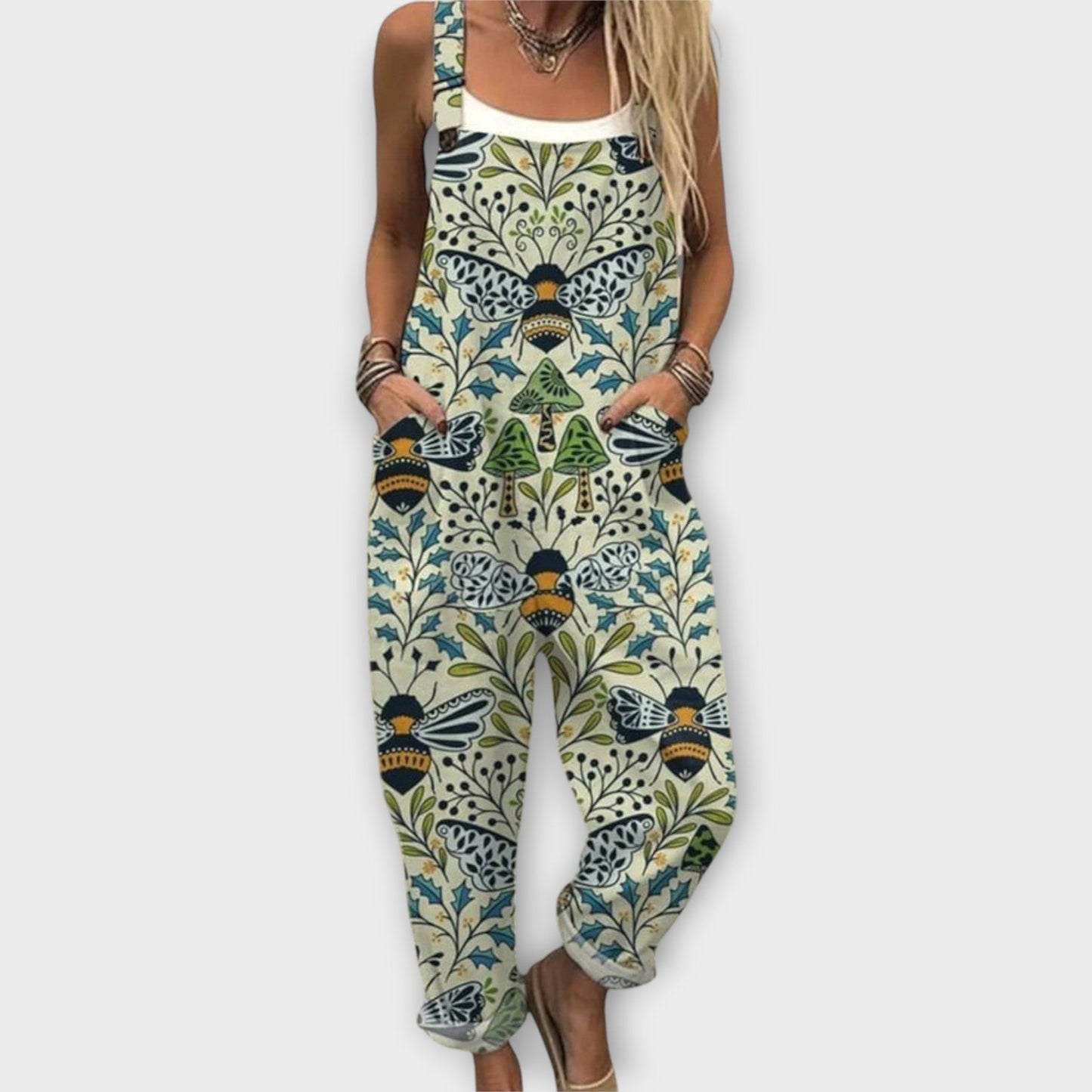 Stylish Floral Jumpsuit for Women with Retro Casual Style