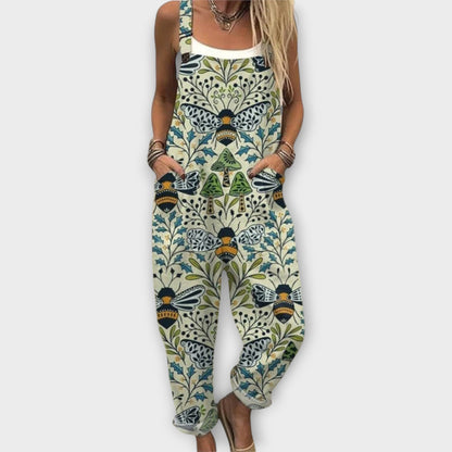 Stylish Floral Jumpsuit for Women with Retro Casual Style