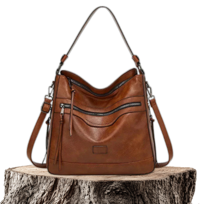 Stylish Crossbody Bag for Women with Retro Zipper Design