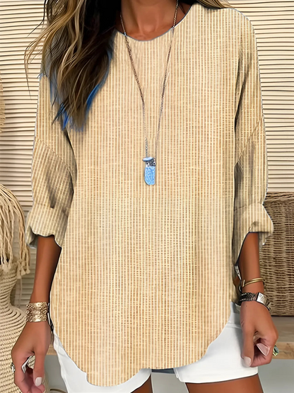 Effortless Striped Blouse for Women