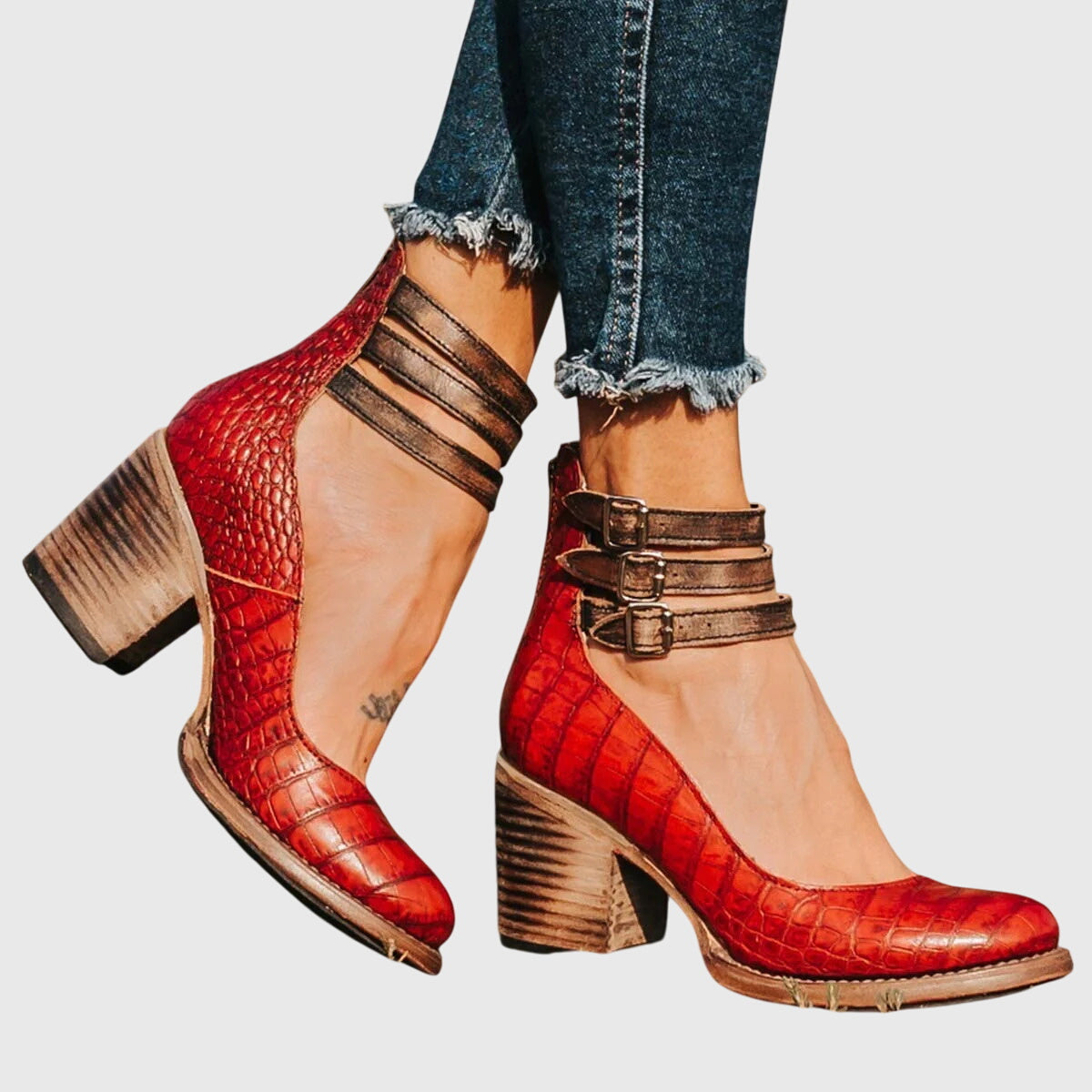 Comfortable Heels for Women with Ankle Strap Style